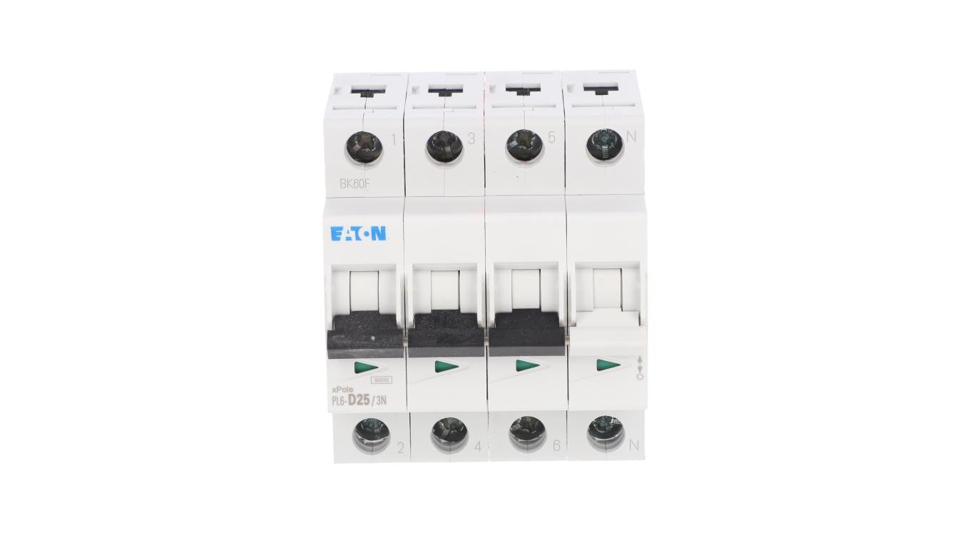 Wyłącznik nadprądowy 3P+N D 25A 6kA AC PL6-D25/3N 165039