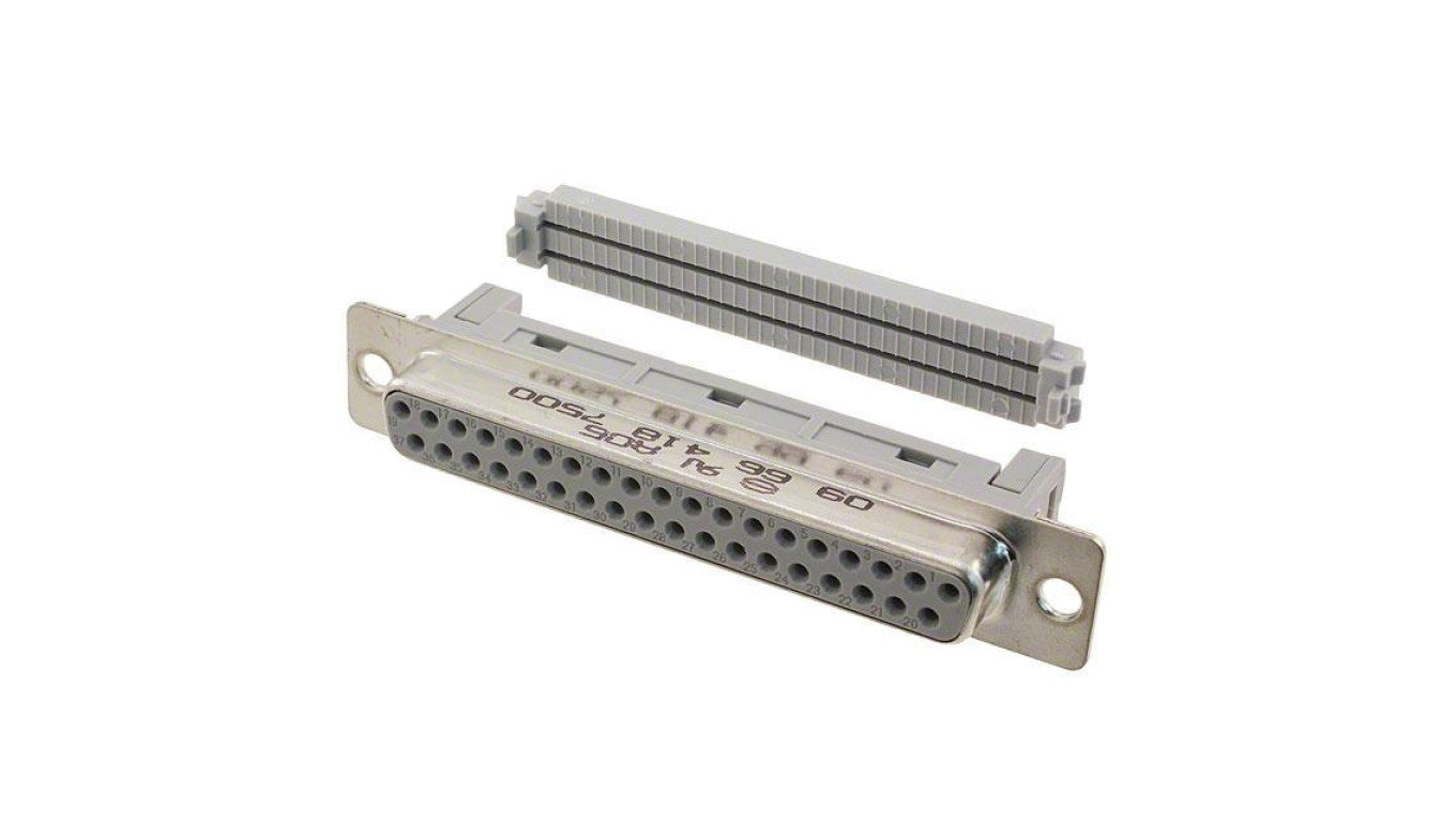 D-Sub PIN: 37 wtyk żeńskie na taśmę IDC D-SUB 37F-IDC 1,27mm 09664187500