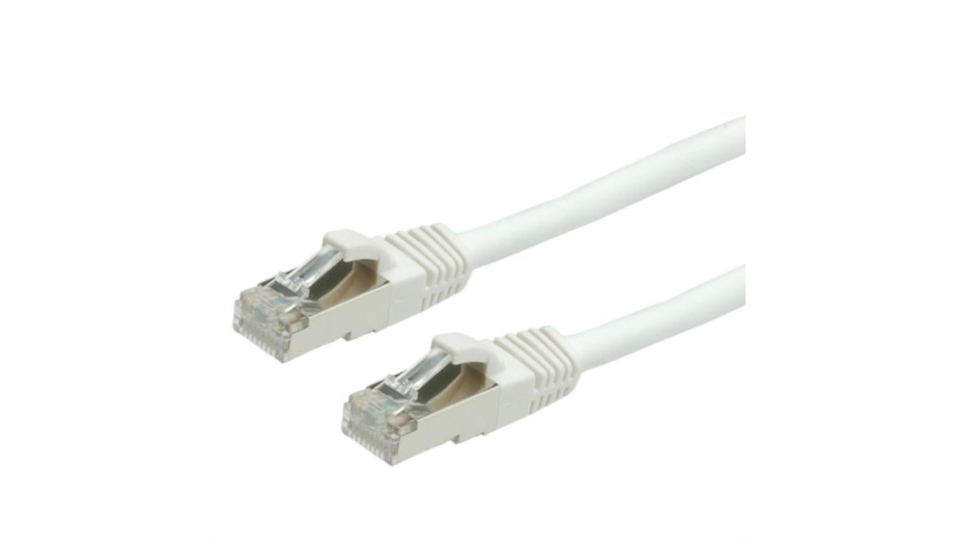 VALUE Patchkabel Cat.6 (Class E) S/FTP (PiMF), LS0H, wit, 3 m