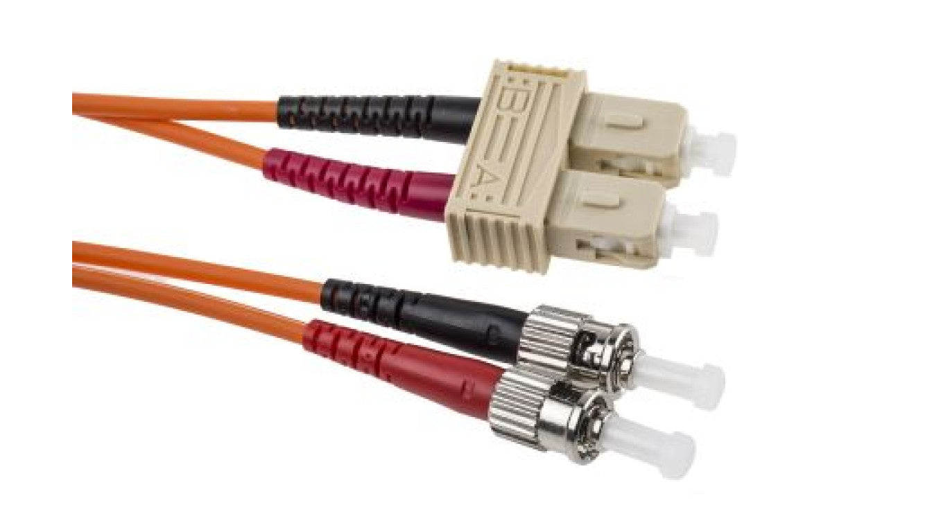 Kabel światłowodowy, średnica: 50/125μm, OM2 Wielomodowy, Pomarańczowy, ST/SC