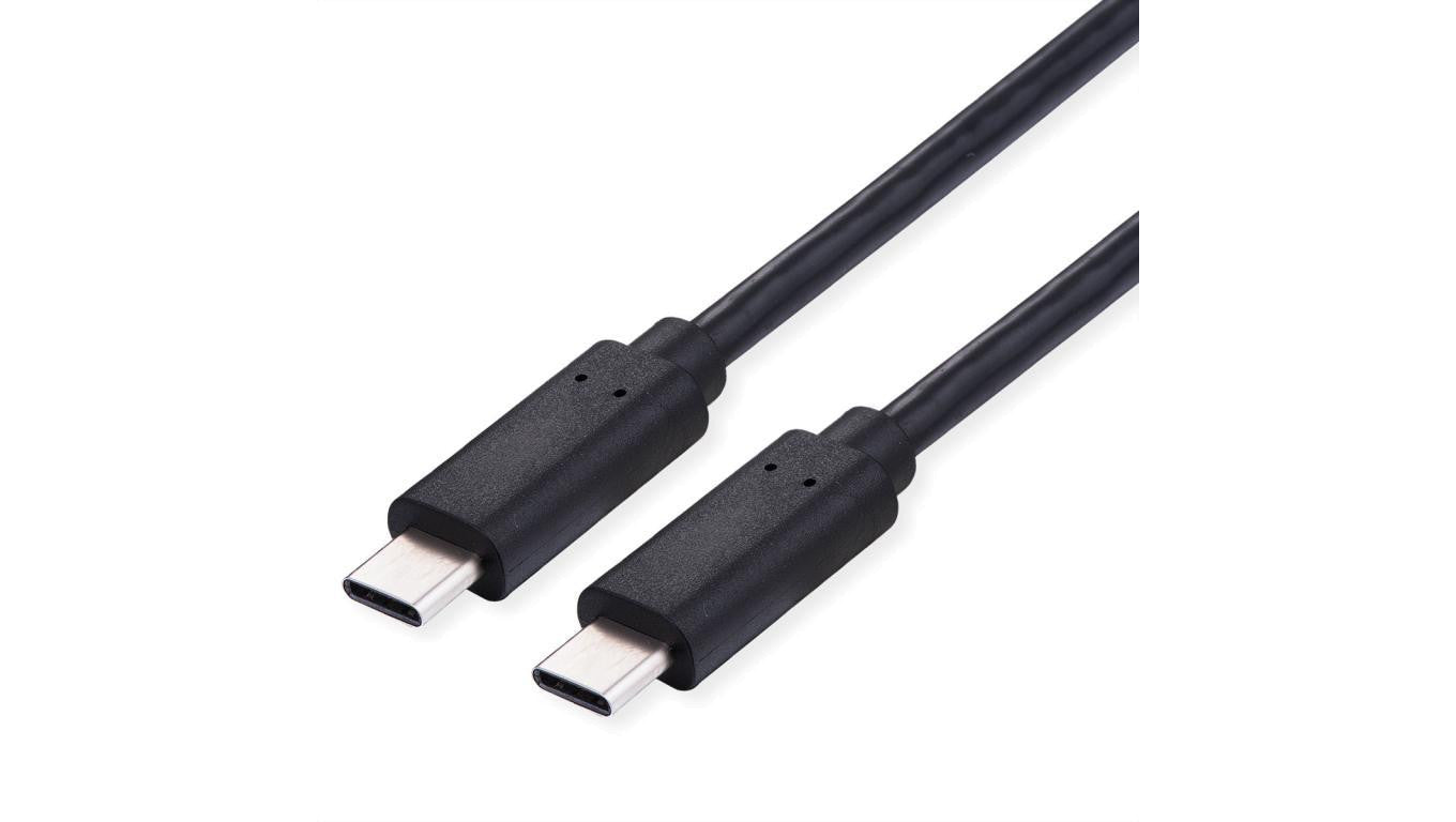 VALUE USB 2.0 Kabel, C–C, M/M, 100W, zwart, 2 m