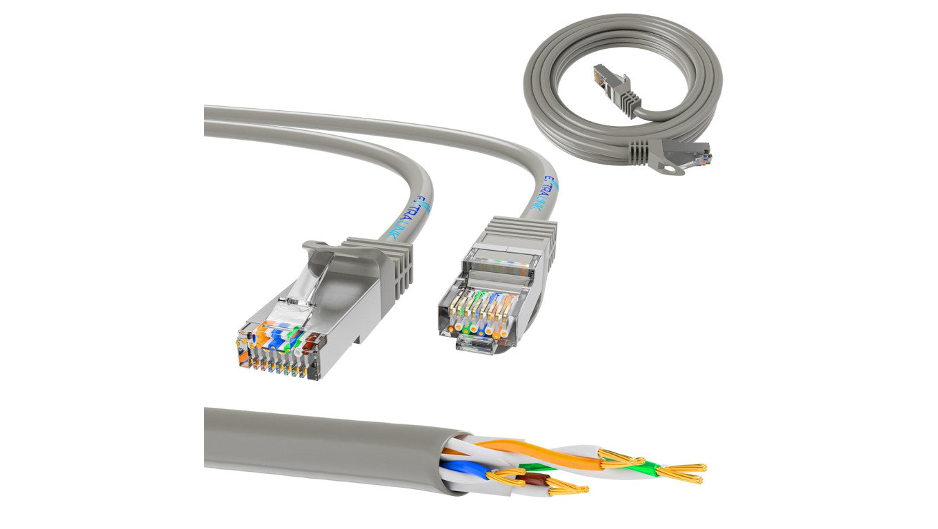 Patchcord LAN Miedź Kabel sieciowy skrętka Extralink Kat.5e UTP 5m