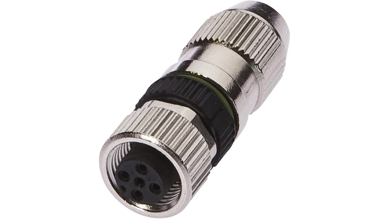 Gniazdo kablowe Ø4-5,1mm, 4A, 32V, -25-85C, M12 żeńskie 4-PIN, IP67 VK003S24