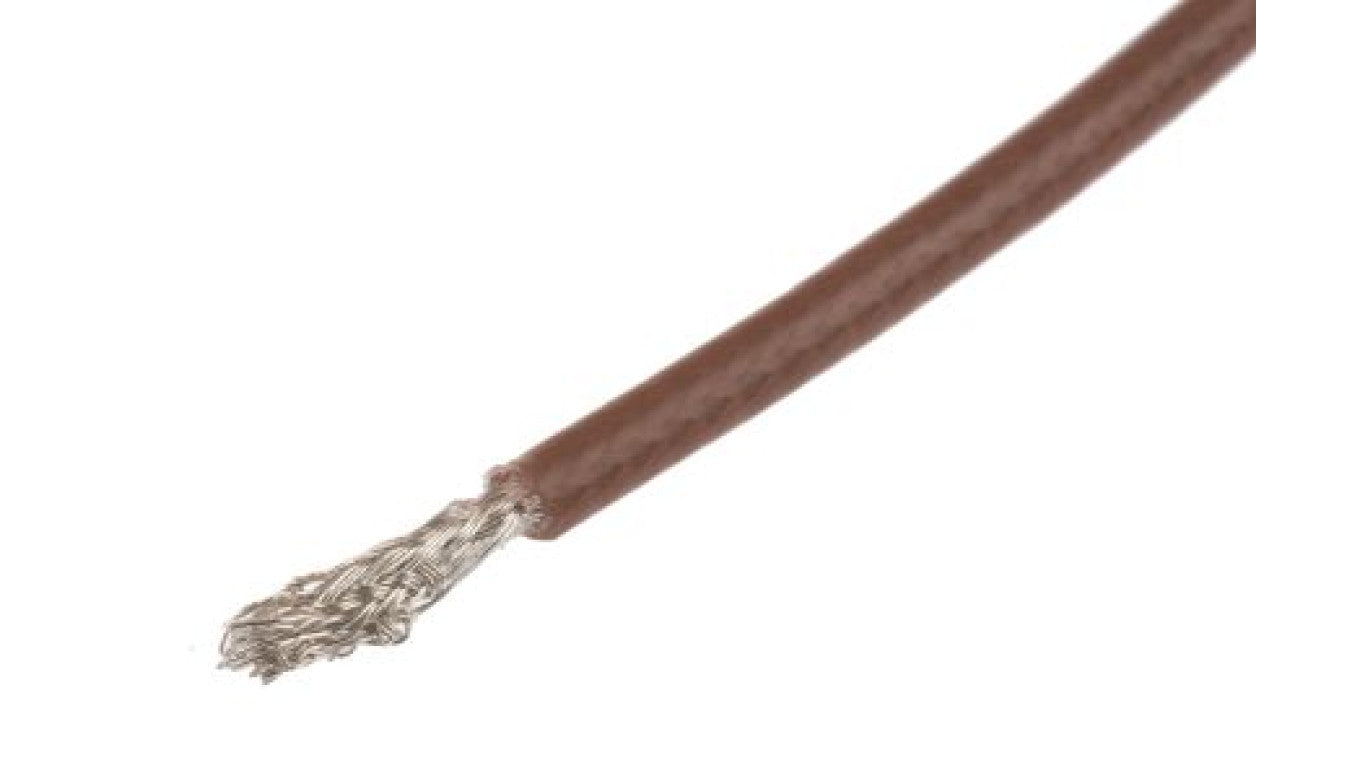 Kabel koncentryczny, RG178B/U, FEP, Brązowy Bez zakończenia Bez zakończenia, RS PRO Bez zakończenia