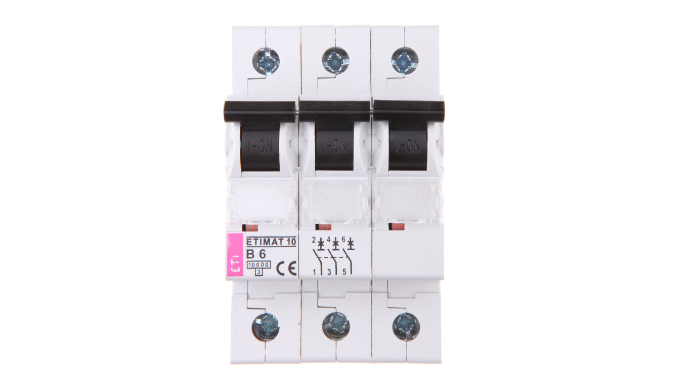 Wyłącznik nadprądowy 3P B 6A 10kA AC ETIMAT10 002125712