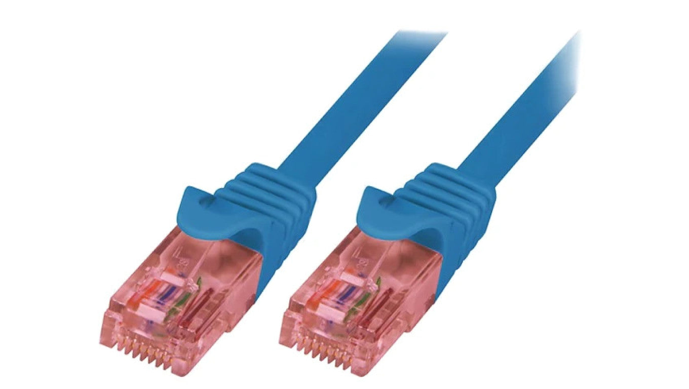 Patch cord U/UTP 6 linka Cu LSZH niebieski 5m 26AWG CQ2076U