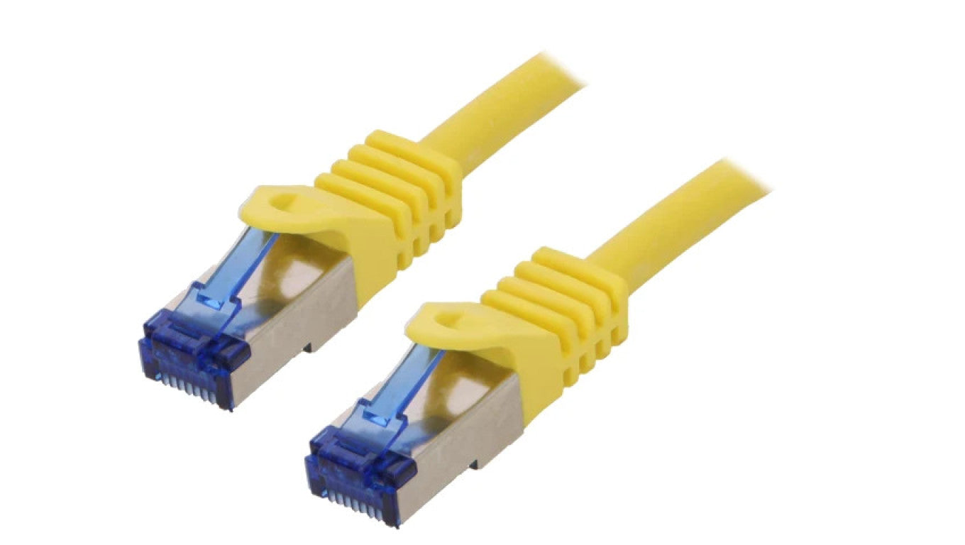 Patch cord S/FTP 6a linka Cu LSZH żółty 3m 26AWG -20...75C C6A067S