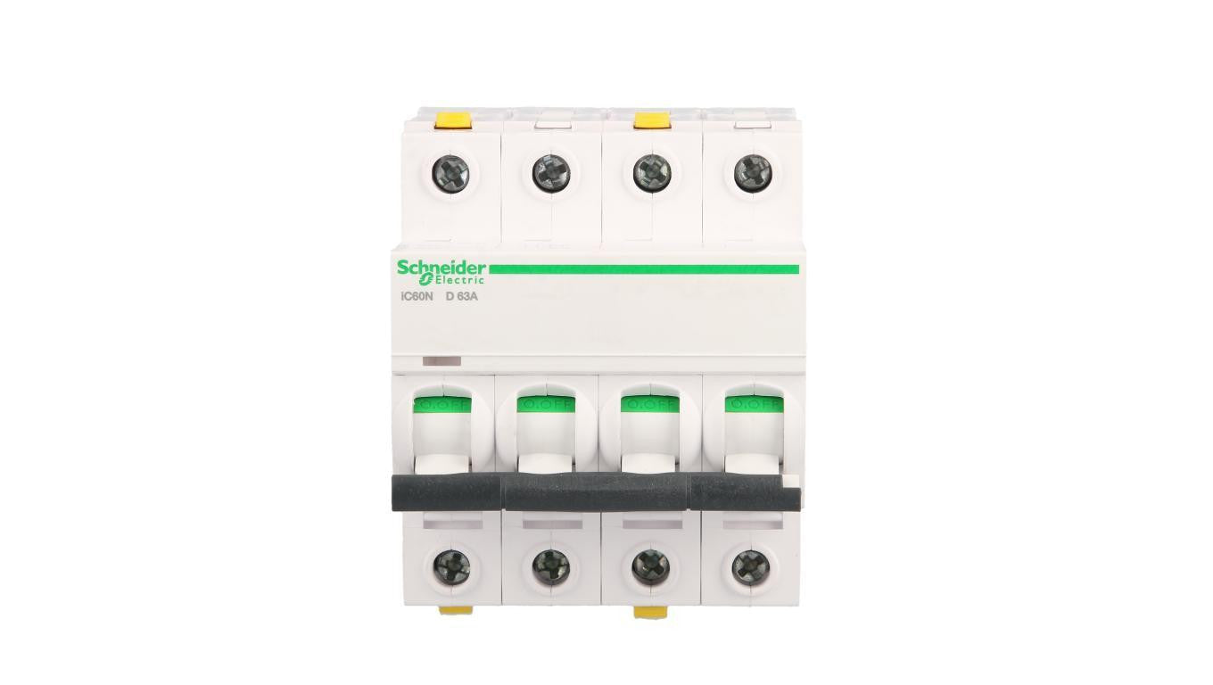 Wyłącznik nadprądowy 4P D 63A 6kA AC iC60N-D63-4 Acti9 A9F05463