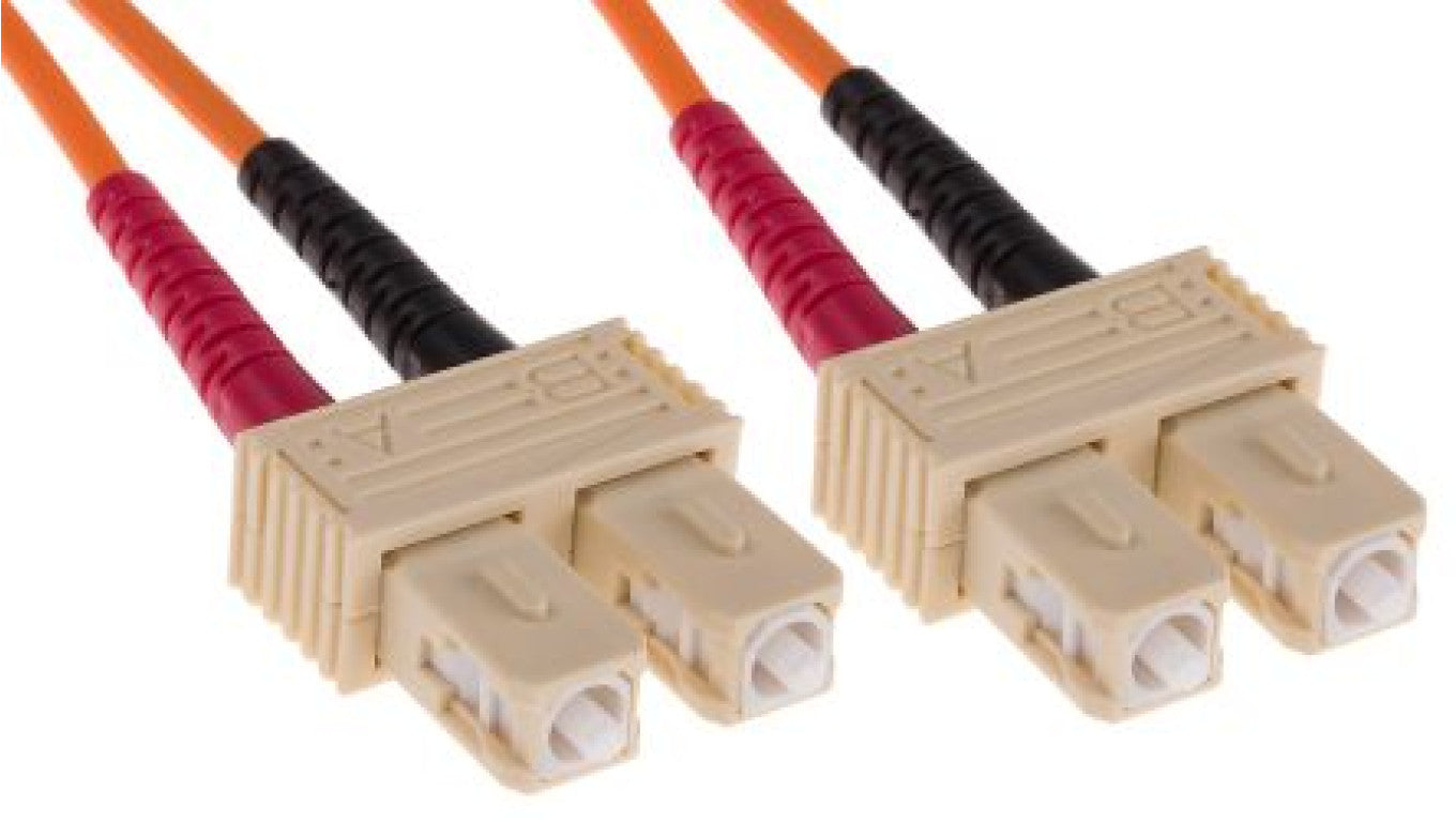 Kabel światłowodowy, średnica: 50/125μm, OM2 Wielomodowy, Pomarańczowy, SC/SC