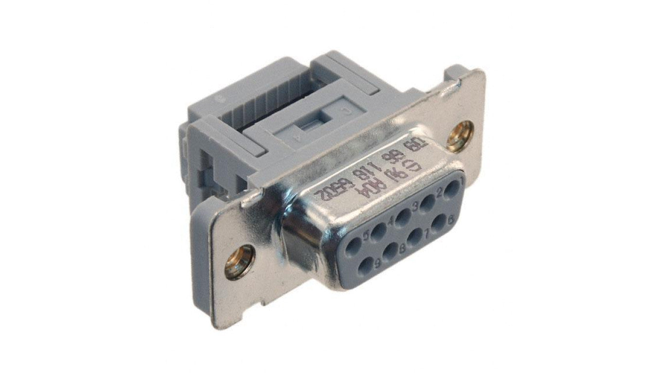 D-Sub PIN: 9 wtyk żeńskie na taśmę IDC UNC 4-40 1,27mm 09661186502