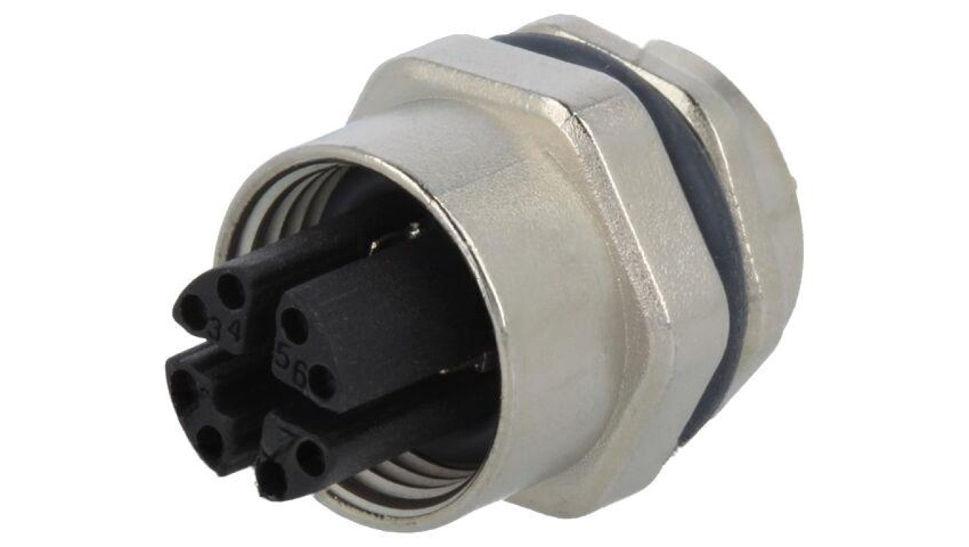 Złącze M12, żeńskie, PIN:8, gniazdo, proste MSXS-08PFFP-SF7001