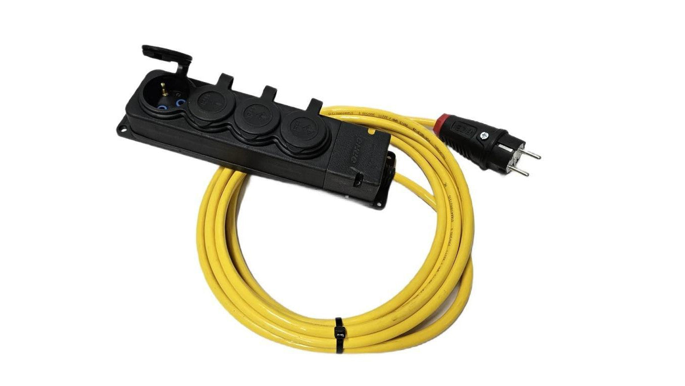 EXTREME Przedłużacz 3x1,5 PUR H07BQ-F 2m 4-fach 1316702