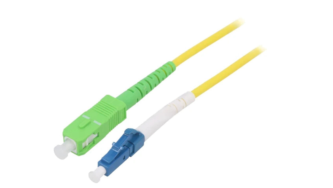 Patch cord światłowodowy OS2 LC/UPC,SC/APC 2m LSZH żółty 59649