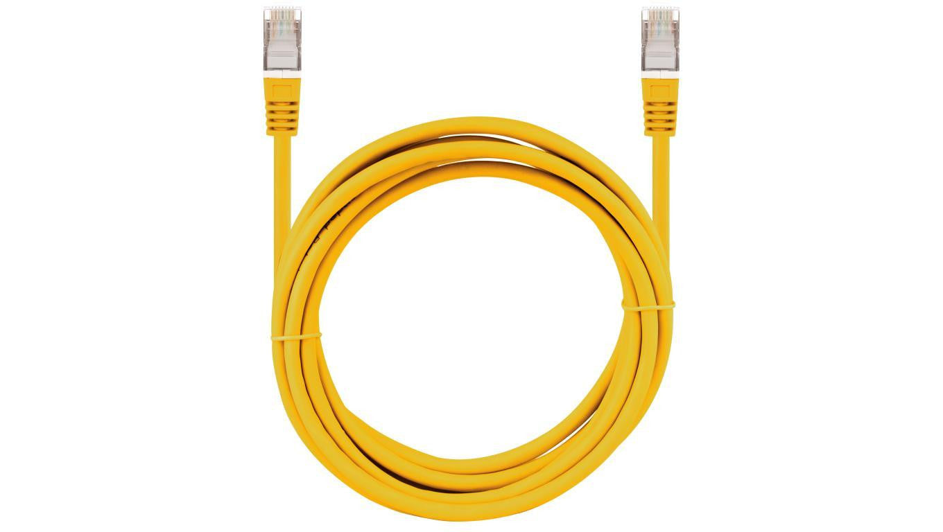 Patchcord S/FTP kat.7 PiMF kabel sieciowy LAN 2x RJ45 linka LSOH żółty 25m NEKU