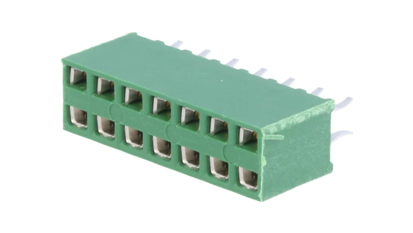 Złącze kołkowe HV-100 żeńskie 14-PIN proste 2,54mm THT 2x7 215307-7