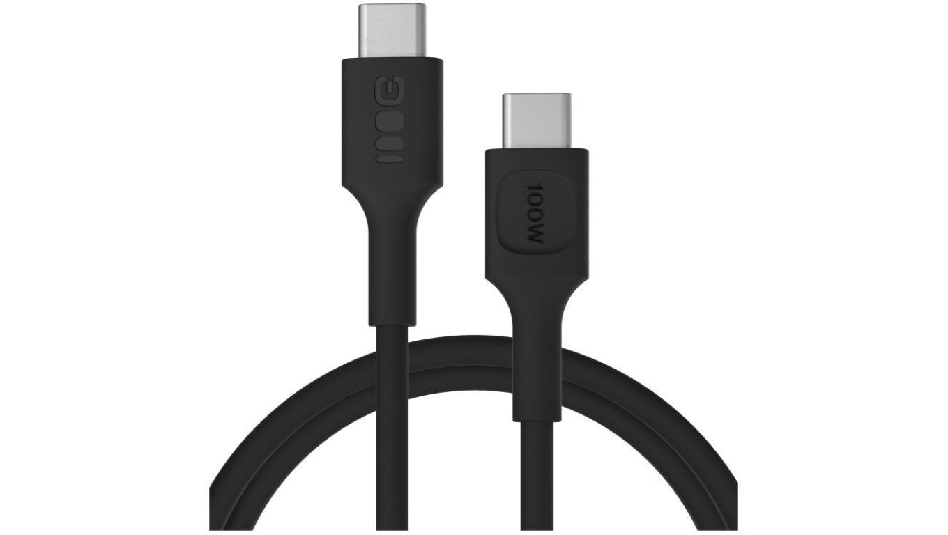 KABEL USB-C / USB-C Greencell PowerFlex 120cm PD 100W czarny silikonowy