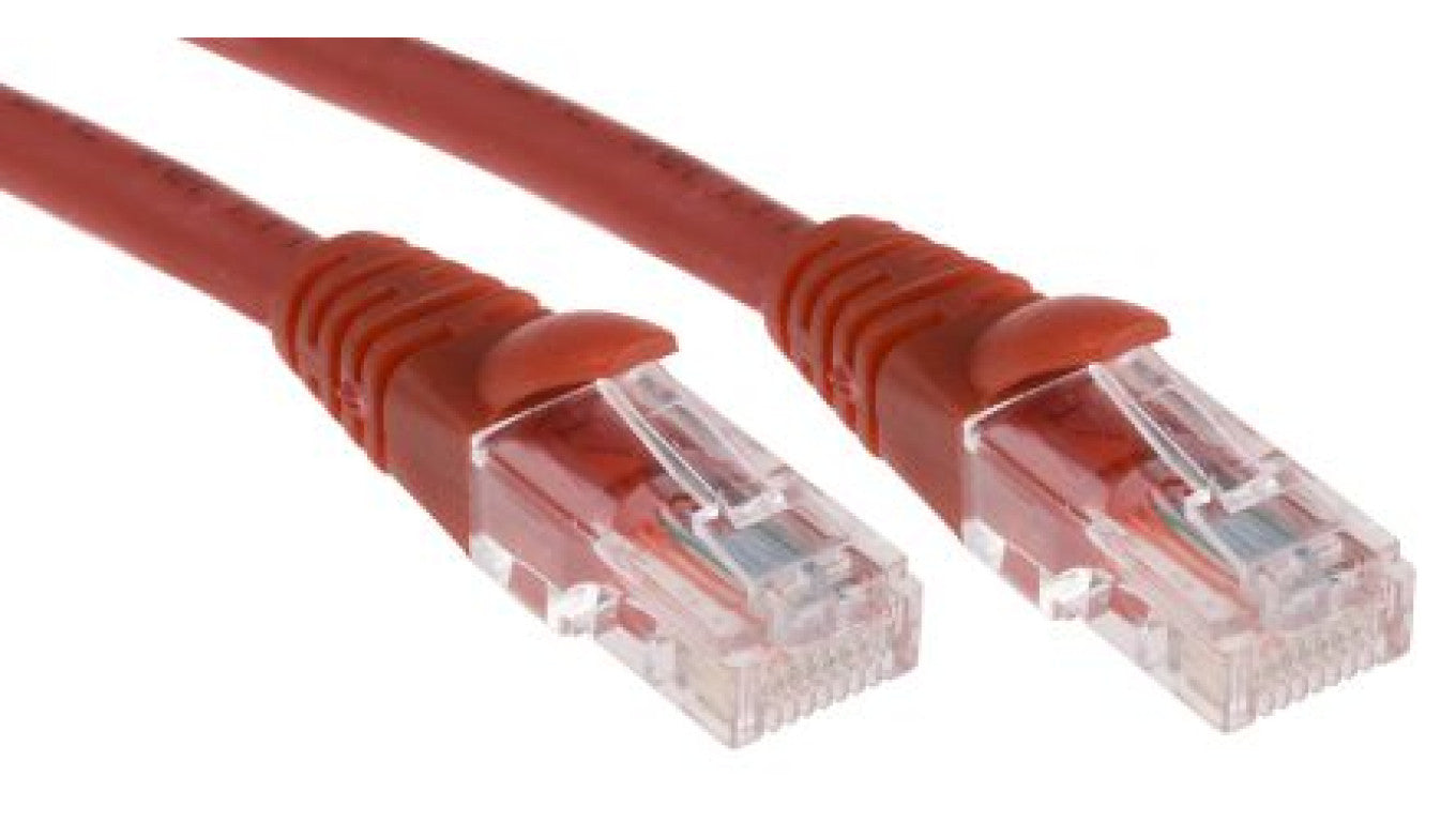 Kabel kat. 5e U/UTP Czerwony 1m