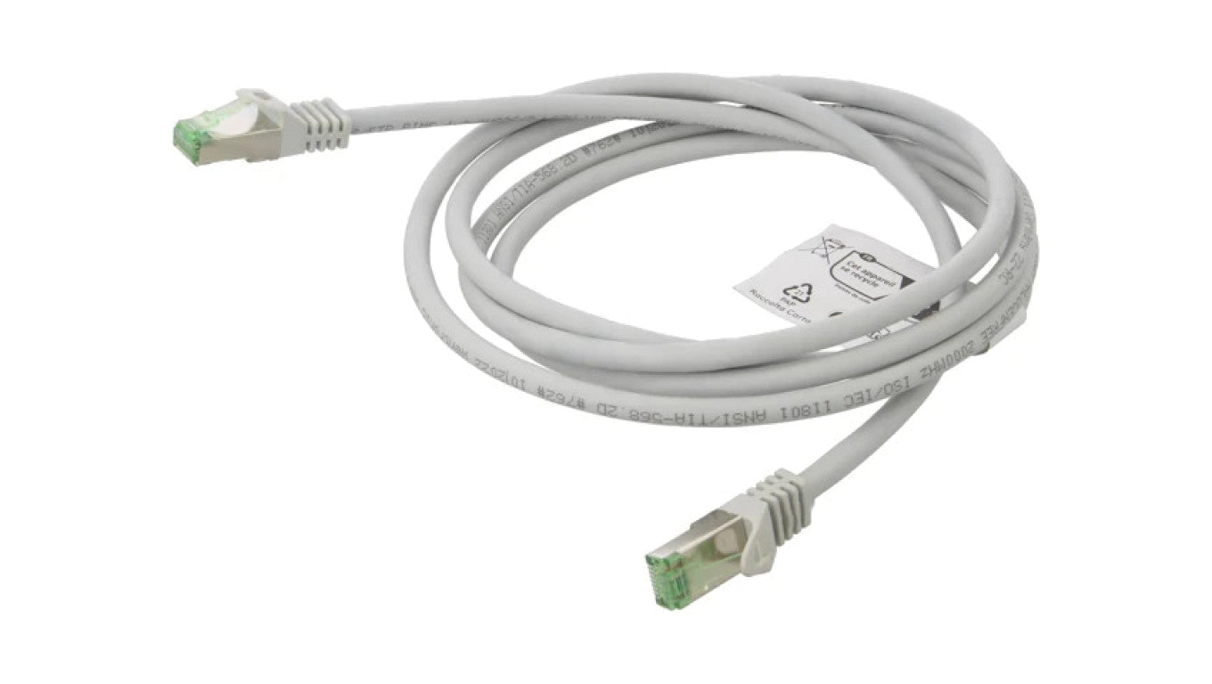 Patch cord S/FTP Cat 8.1 linka Cu LSZH szary 2m 26AWG 61116