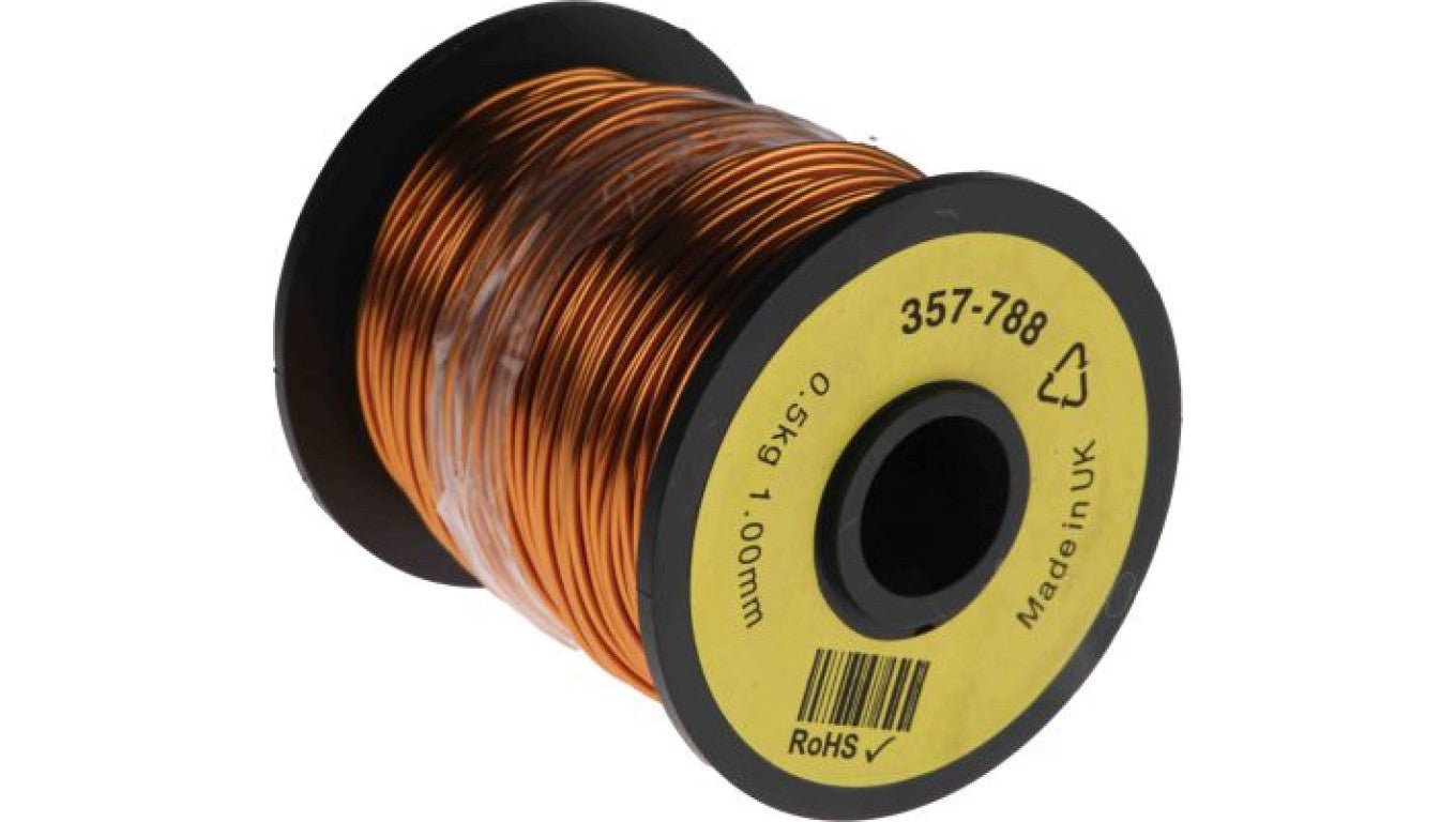 Przewód miedziany, Jednordzeniowy, 18 AWG, 0,82 mm², dł.: 80m, Maksymalnie +155C
