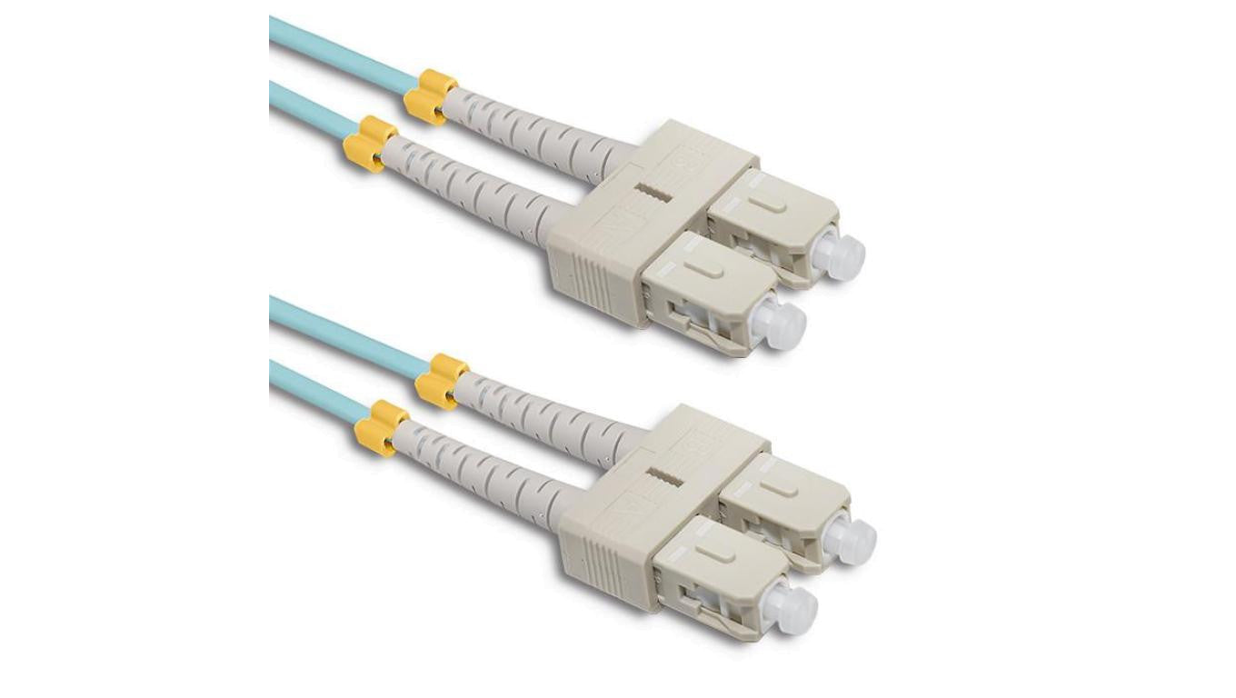 Qoltec Patchcord światłowodowy SC/UPC - SC/UPC Multimode 50/125 OM4 Duplex 5m