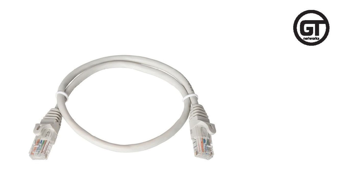 GT Networks Kabel krosowy (Patch cord) kat.5e U/UTP 1,0m PVC szary