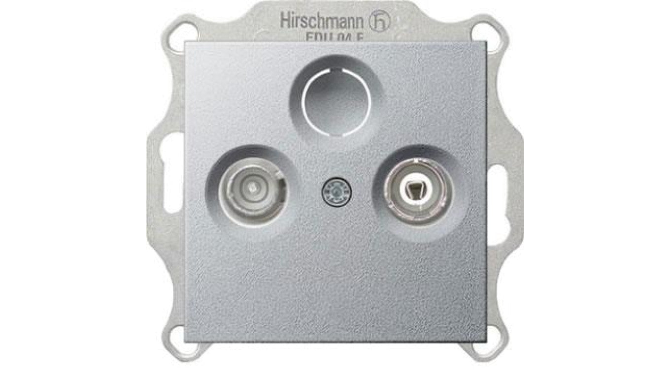 Gniazdo RTV końcowe Gira System 55 aluminium