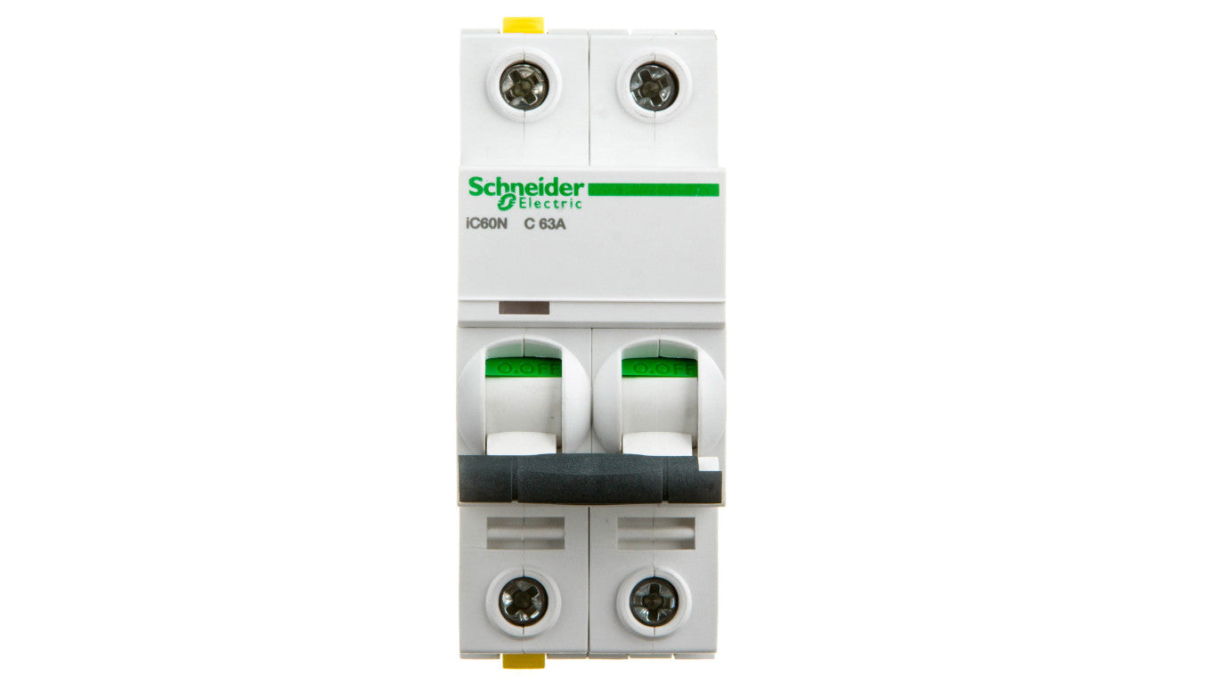 Wyłącznik nadprądowy 2P C 63A 6kA AC iC60N-C63-2 Acti9 A9F04263