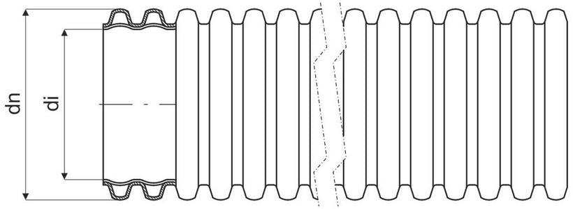 Rura osłonowa karbowana z podwójnym płaszczem KOPOFLEX KF CA 450N 50/41mm niebieska /50m/