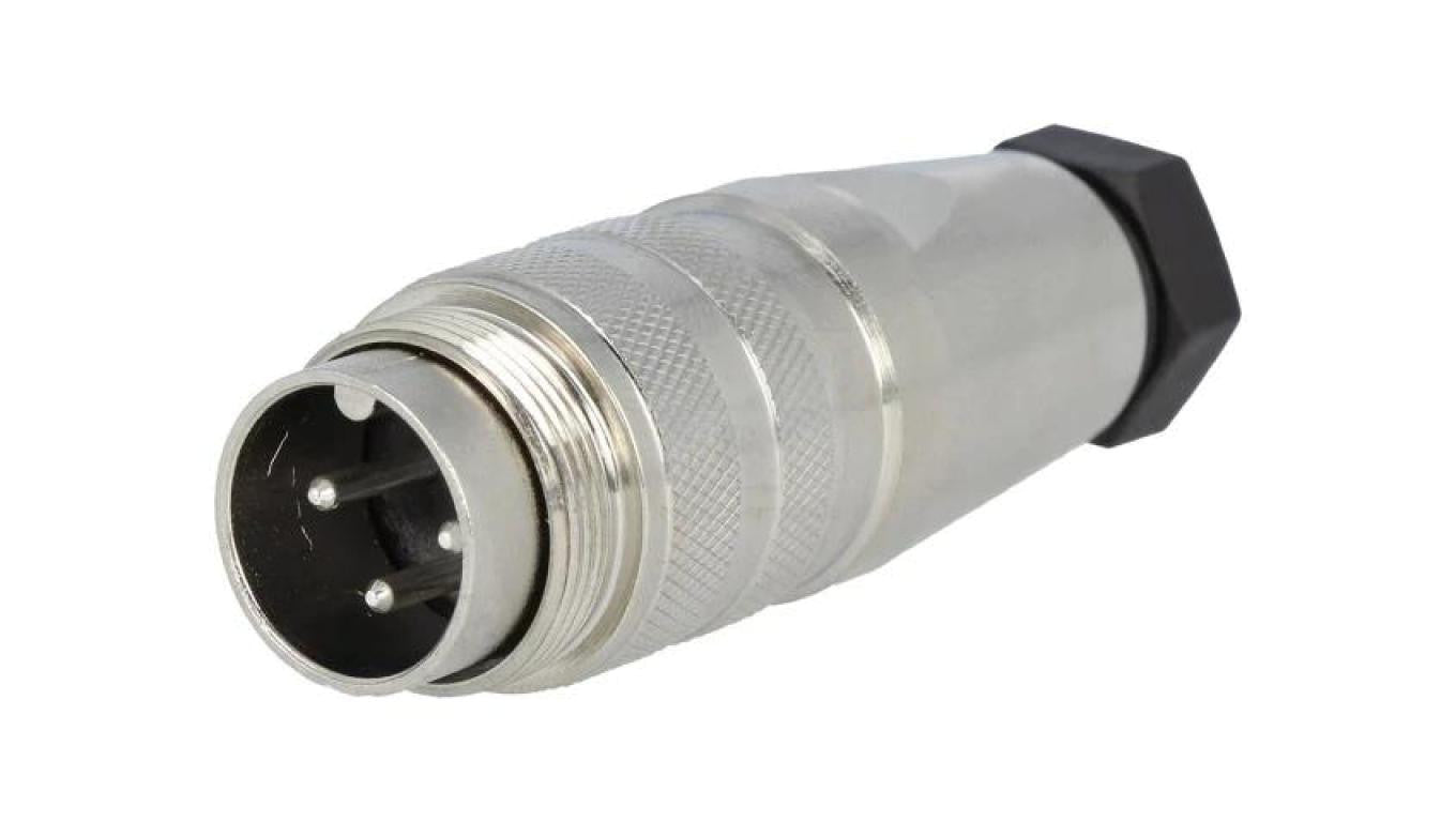 Złącze M16 wtyk męski lutowanie na przewód 3-PIN 5A 300V C09131H0031002U