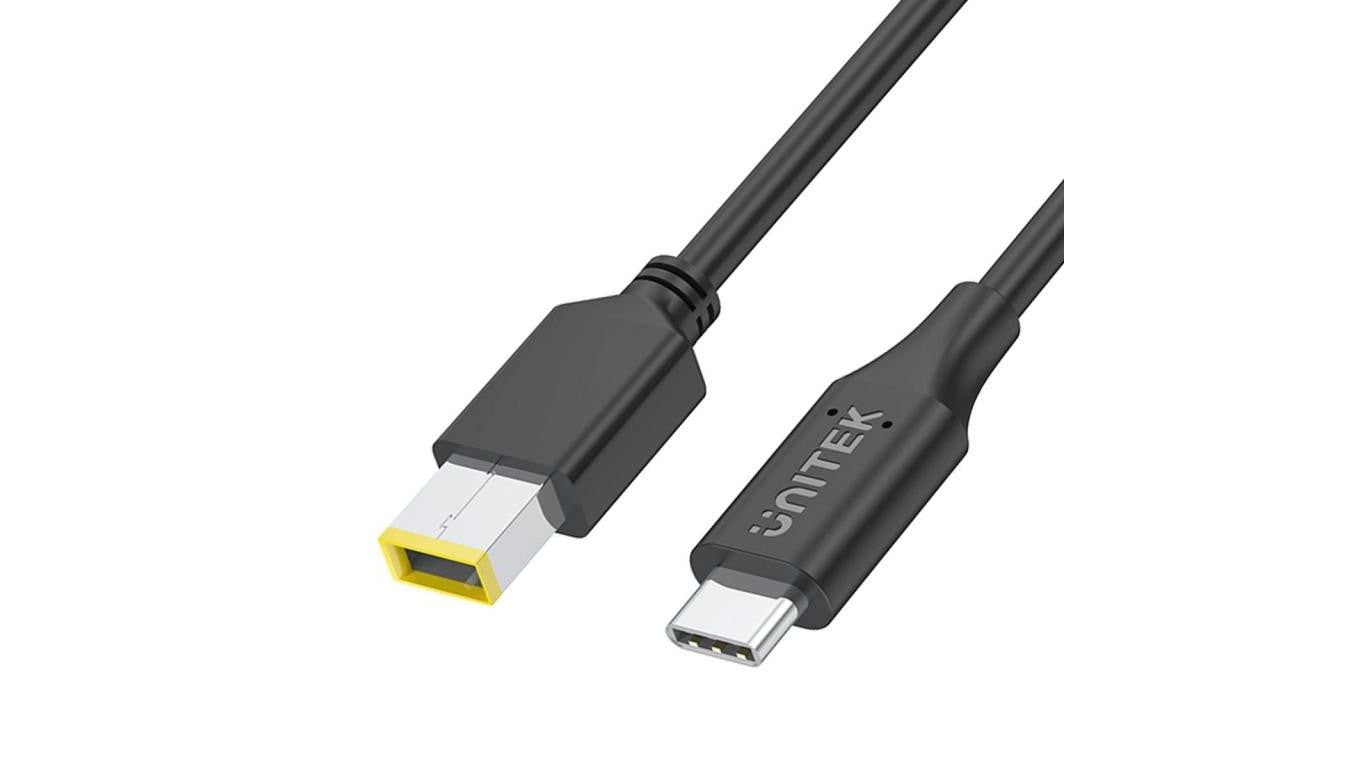 UNITEK Kabel zasilający USB-C - DC 11x4,5mm 65W PD do laptopów Lenovo 1,8m