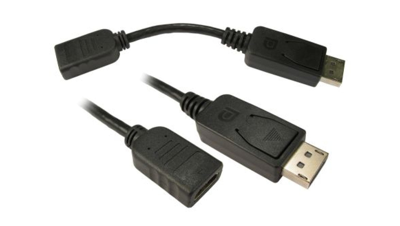 Adapter HDMI Męskie DisplayPort (1) na Żeńskie HDMI (1)