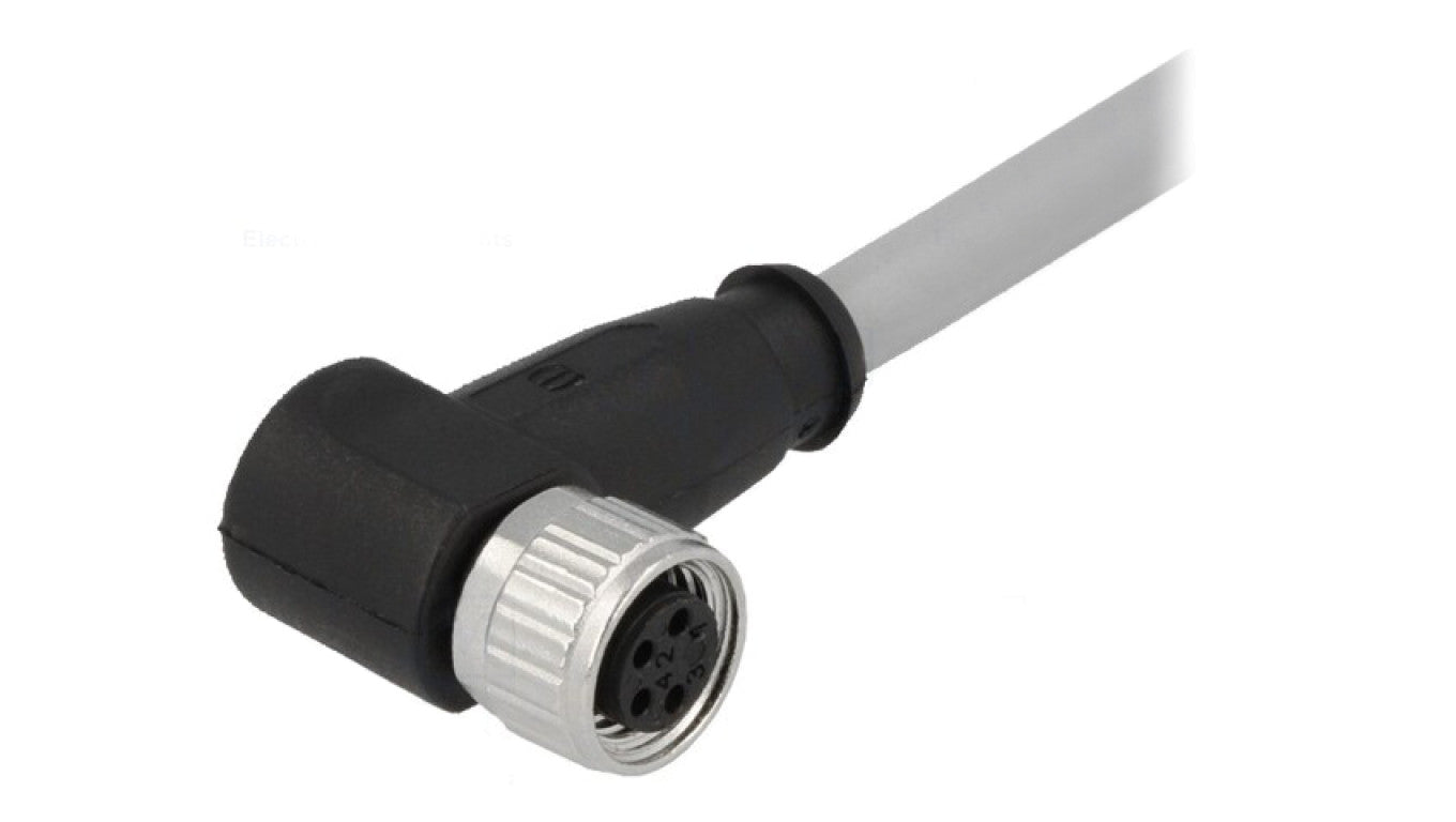 Złącze M8 żeńskie kątowe 10m 4-PIN 21348300481100