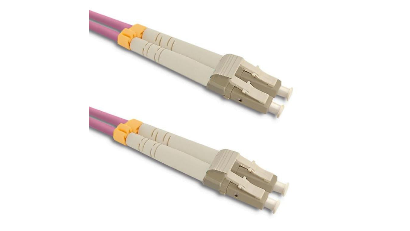 Qoltec Patchcord światłowodowy LC/UPC - LC/UPC Multimode 50/125 OM4 Duplex 1m