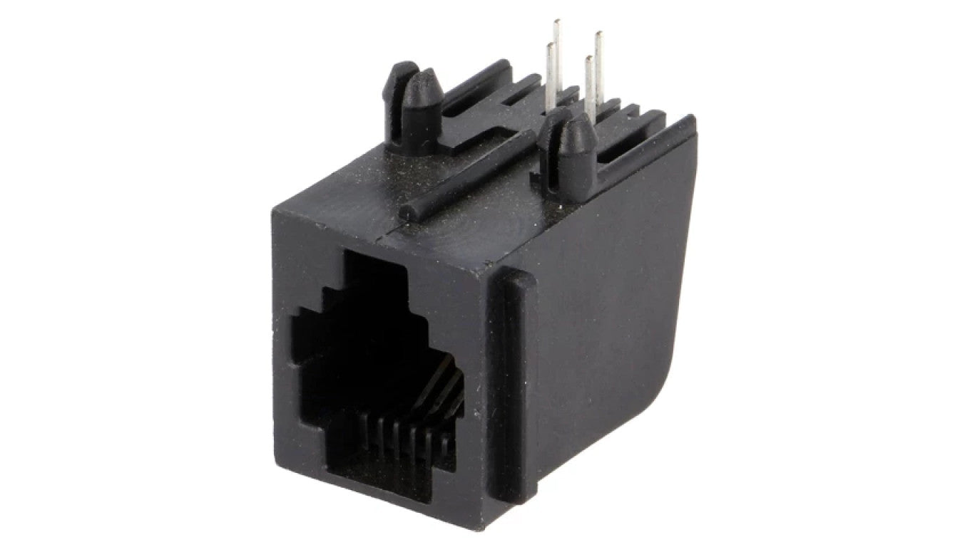 Gniazdo RJ11 4-pin Kat 3 ekranowane,z blokadą panel stop 5520250-2