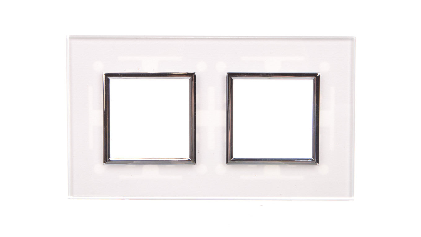 DANTE Ramka podwójna szkło CREATIVE GLASS SUPER WHITE 4501182