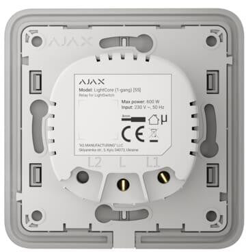 AJAX Włącznik światła LightCore gang vertical