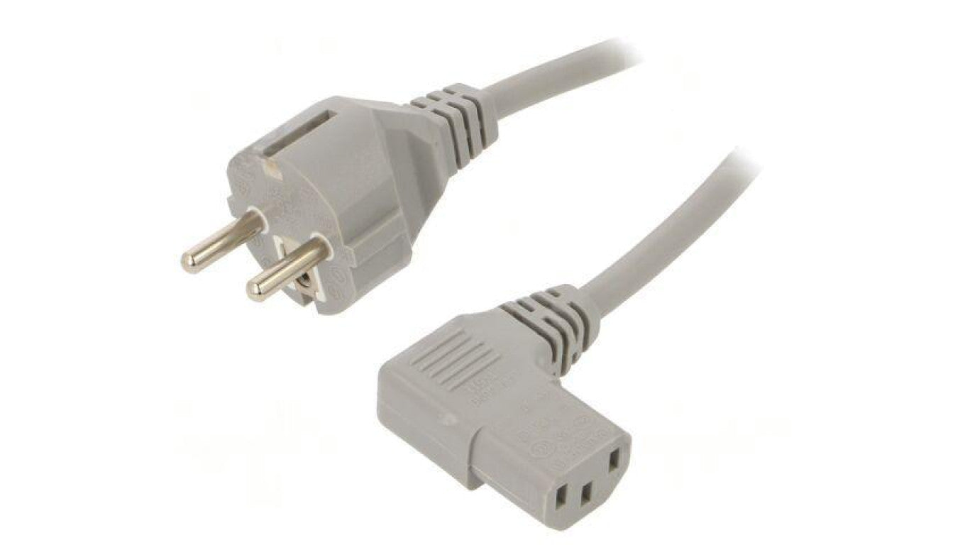 Kabel: 3x0,75mm2, 1m, 16A, 250V LT-312+511R H05VV-F 0.75/3C GY 1M