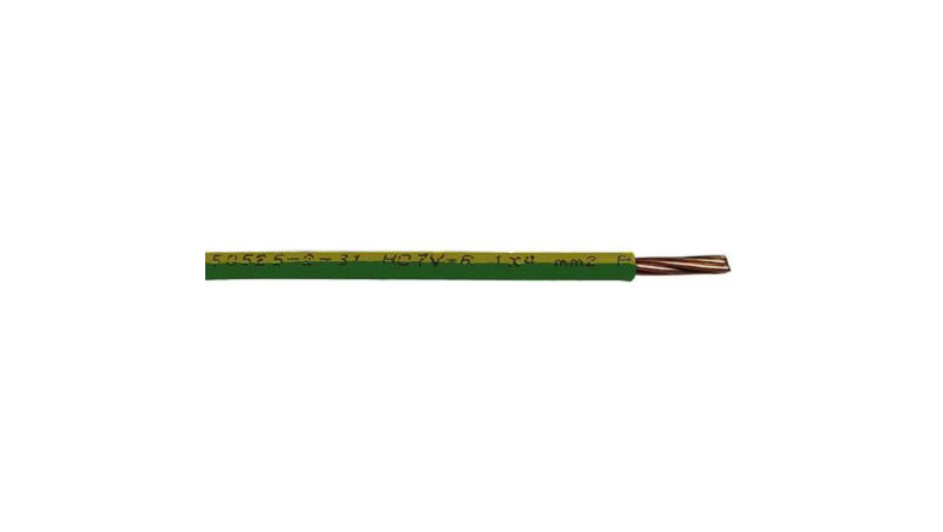 Przewód instalacyjny, 6491X, H07V-R, 16 mm² CSA , 750 V, kolor: Zielony/Żółty