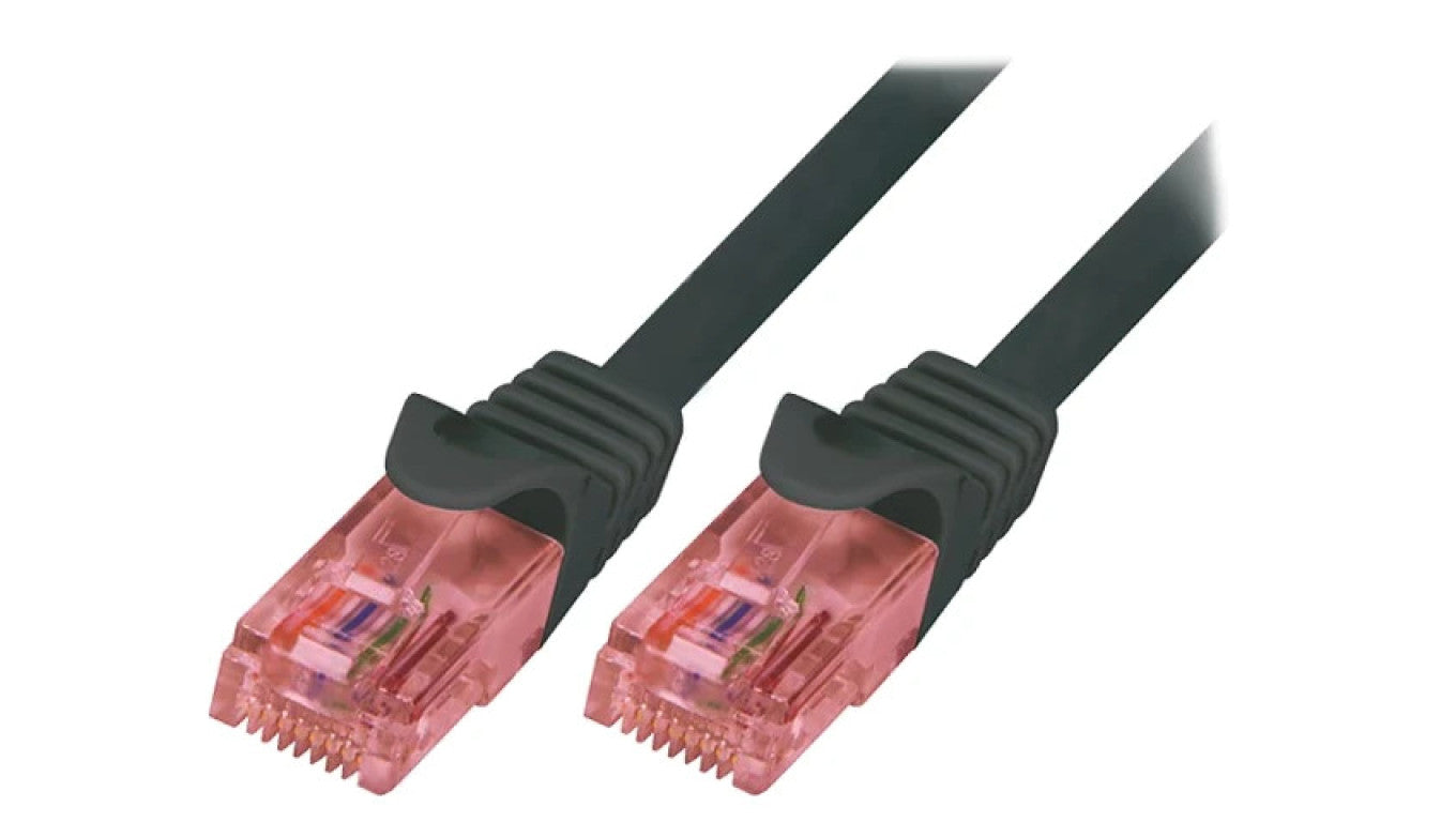 Patch cord U/UTP 6 linka Cu LSZH czarny 5m 26AWG CQ2073U