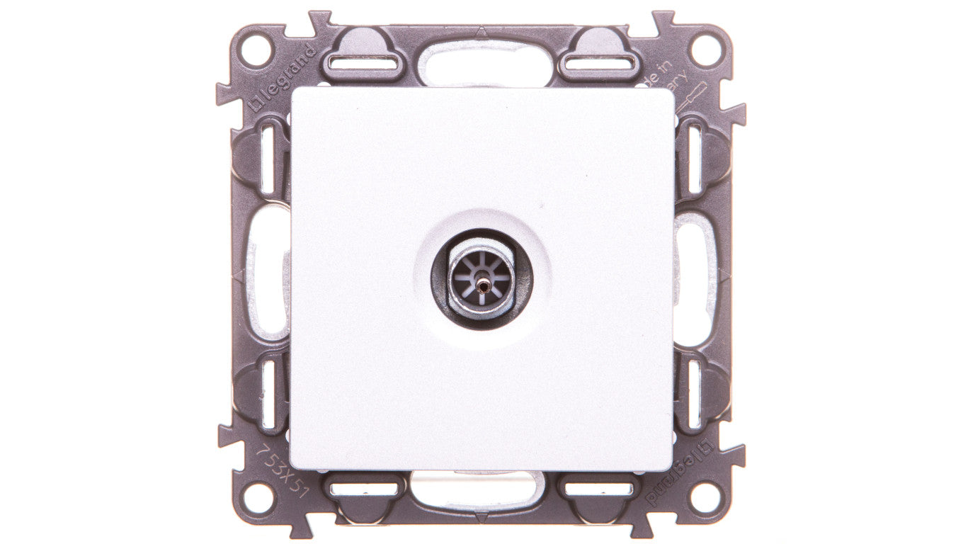 VALENA LIFE Gniazdo antenowe TV końcowe aluminium 753351