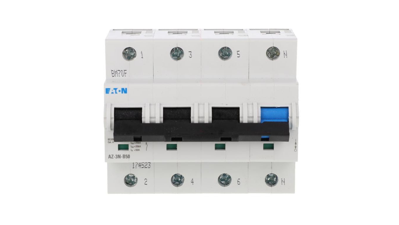 Wyłącznik nadprądowy 3P+N B 50A 25kA AC AZ-3N-B50 174523
