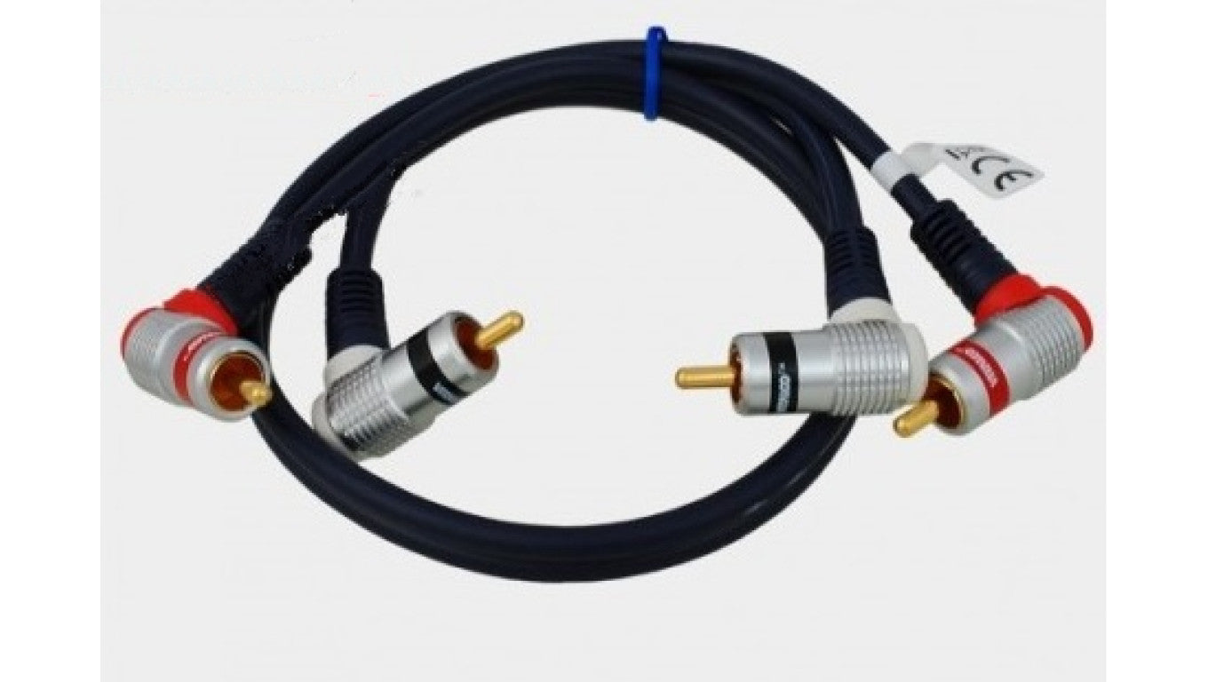 Kabel 2RCA kątowe-2RCA kątowe digital RKD240 /0,5m/