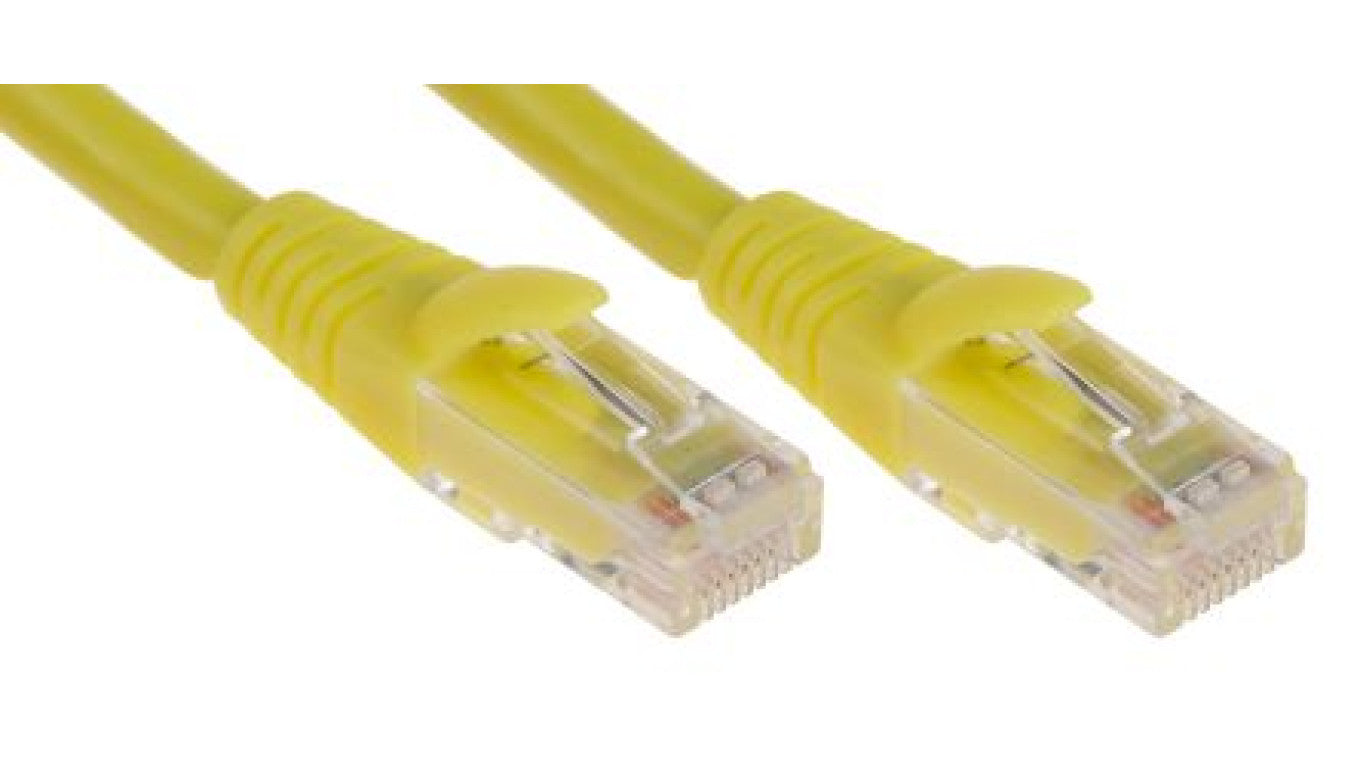 Kabel kategorii 6, Żółty, Wtyk RJ45/męski RJ45dł.: 3m, mat. koszulki: LSZH