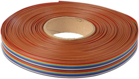 Kabel taśmowy Nieekranowany, AWG: 26, 20-żyłowy, raster: 1.27mm, 25m, -20→ +105 C