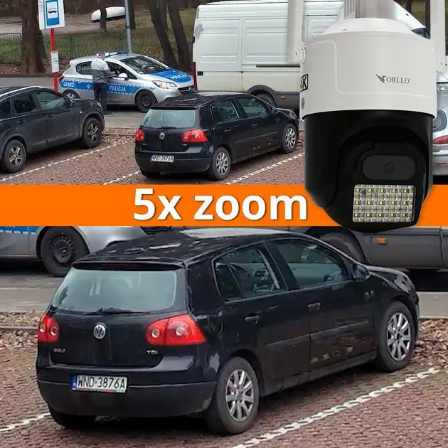 Kamera IP ORLLO Z17 Ultra 4K zewnętrzna obrotowa GSM na kartę SIM 8MPx