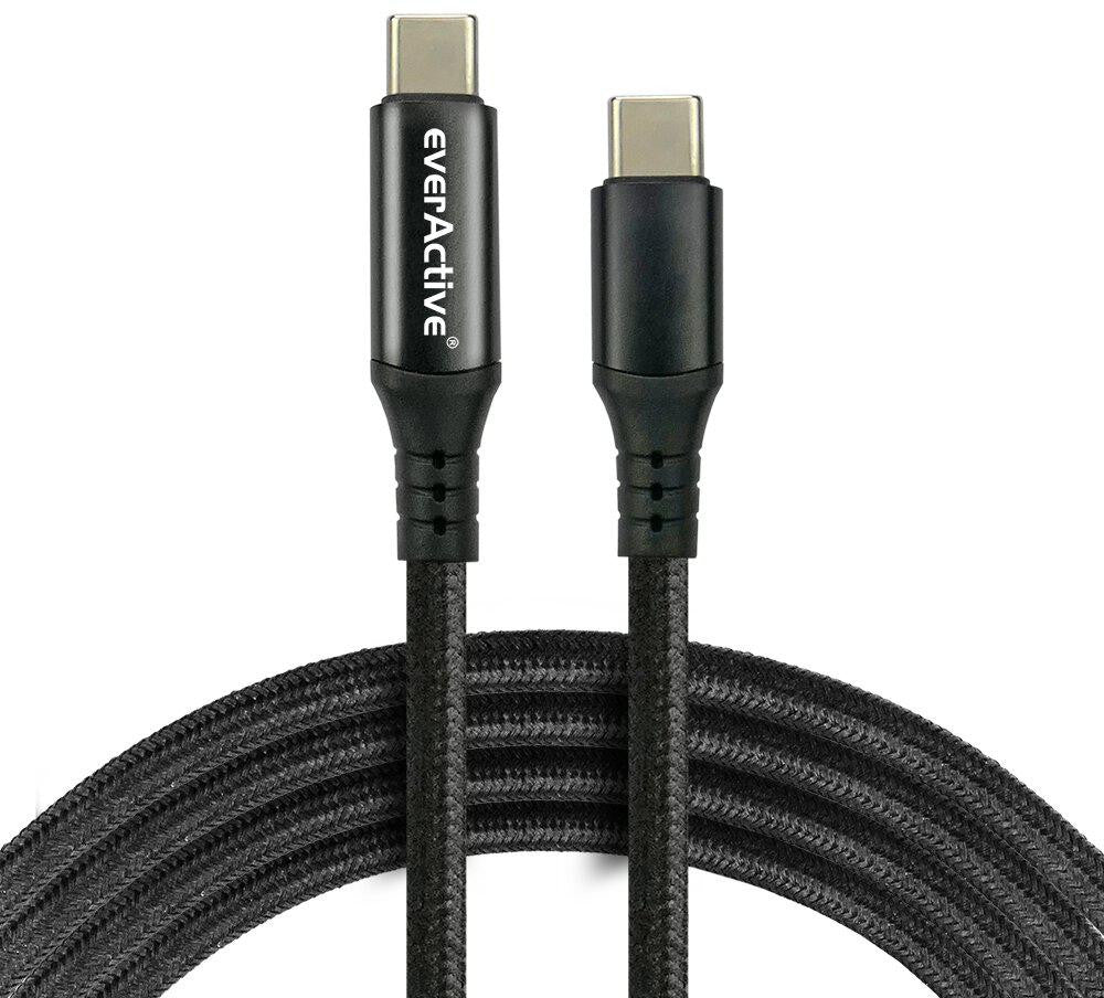KABEL USB-C / USB-C LCD everActive CBB-1PD5L 100cm 20V 5A 100W