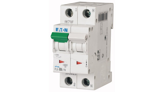 Wyłącznik nadprądowy 1P+N B 6A 6kA AC PL6-B6/1N 106025