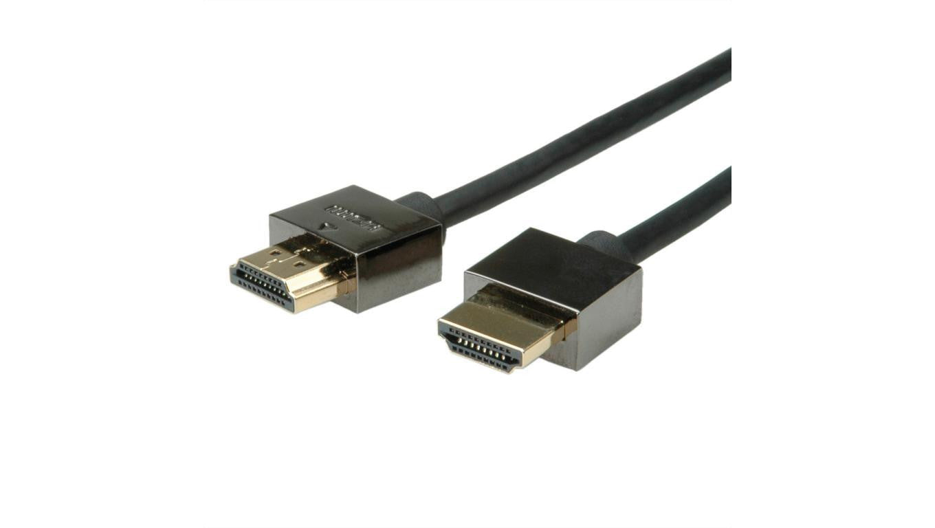 ROLINE Kabel do notebooka HDMI High Speed z Ethernet M/M, czarny, 1 m