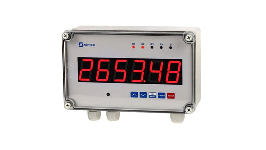 Licznik elektroniczny naścienny – wejście 10-30V DC kwadraturowe, liczące – 2xREL przekaźnik – RS-485 – dozownik - SLIK-638