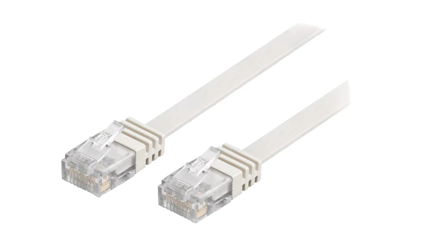Patch cord U/UTP 6 linka Cu PVC biały 10m 32AWG 95156